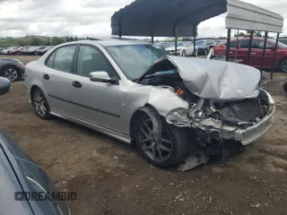2005 Saab 9-3 Aero with VIN YS3FH49Y051012887, listed as a Copart auction lot 50940035 with 114,299 mi miles and Salvage Title. Bid and sale history available at carsss.com. Image 4.