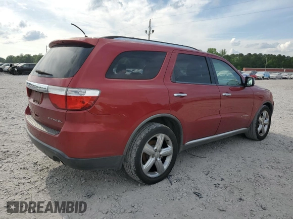 2011 Dodge Durango Citadel with VIN 1D4SD5GT5BC592817, listed as a Copart auction lot 55237575 with 179,845 mi miles and Clean title. Bid and sale history available at DreamBid. Image 3.