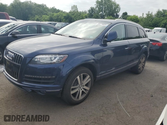 2013 Audi Q7 Premium Plus with VIN WA1LGAFE3DD016008, listed as a Copart auction lot 60279605 with 99,266 mi miles and Salvage title. Bid and sale history available at DreamBid. Image 1.