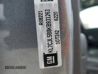 2019 Chevrolet Trax LT with VIN KL7CJLSB8KB931263, listed as a Copart auction lot 50963105 with 104,969 mi miles and Salvage Title. Bid and sale history available at carsss.com. Image 15.