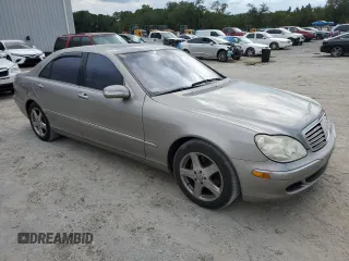 2004 Mercedes-Benz S-Class 4.3L with VIN WDBNG70J44A403626, listed as a Copart auction lot 73456024 with 144,657 mi miles and Salvage Title. Bid and sale history available at carsss.com. Image 4.