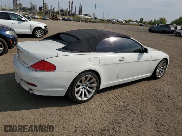 2005 BMW 6 Series 645Ci with VIN WBAEK734X5B325190, listed as a Copart auction lot 72013354 with 288,537 mi miles and Non Repairable. Bid and sale history available at DreamBid. Image 3.