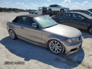 2013 BMW 1 Series 135i with VIN WBAUN7C52DVM26880, listed as a Copart auction lot 77858684 with 0 mi miles and Salvage Title. Bid and sale history available at carsss.com. Image 4.