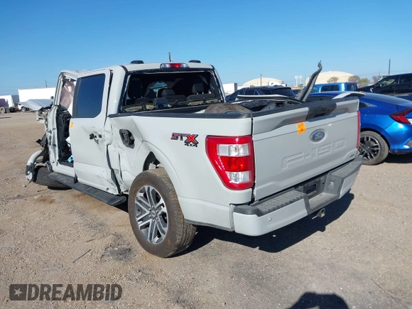 2023 Ford F-150 XL with VIN 1FTEW1EP4PKG20655, listed as a IAAI auction lot 41203890 with 1 mi miles. Bid and sale history available at carsss.com. Image 3.