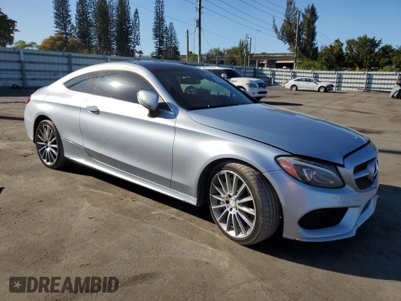 2017 Mercedes-Benz C 300 with VIN WDDWJ4JBXHF380204, listed as a Copart auction lot 48370265 with 106,863 mi miles and Clean Title. Bid and sale history available at carsss.com. Image 4.