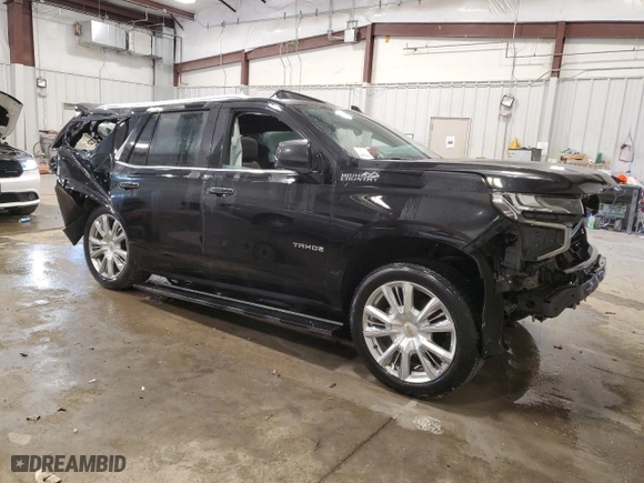 2021 Chevrolet Tahoe High Country with VIN 1GNSKTKL4MR304694, listed as a Copart auction lot 76003954 with 0 mi miles and Non Repairable. Bid and sale history available at carsss.com. Image 4.