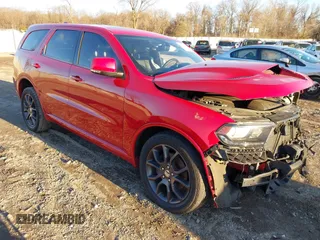 2017 Dodge Durango R/T with VIN 1C4SDJCT4HC681573, listed as a IAAI auction lot 41492029 with 121,515 mi miles and . Bid and sale history available at carsss.com. Image 1.