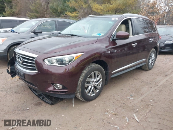 2015 Infiniti QX60 with VIN 5N1AL0MM8FC521835, listed as a IAAI auction lot 41684258 with 100,266 mi miles. Bid and sale history available at carsss.com. Image 17.