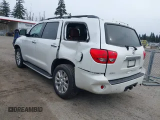 2017 Toyota Sequoia Platinum with VIN 5TDDY5G11HS150228, listed as a IAAI auction lot 41756057 with 57,727 mi miles. Bid and sale history available at carsss.com. Image 3.