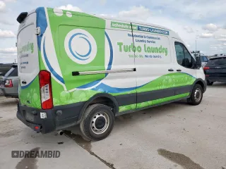 2021 Ford Transit Cargo with VIN 1FTBR1C87MKA37448, listed as a Copart auction lot 55952795 with 78,952 mi miles and Salvage title. Bid and sale history available at DreamBid. Image 3.