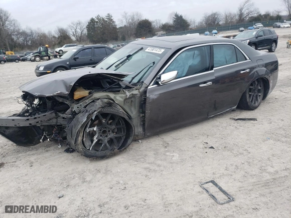 2015 Chrysler 300 with VIN 2C3CCAEG4FH849203, listed as a Copart auction lot 41981475 with 123,314 mi miles and Salvage Title. Bid and sale history available at carsss.com. Image 1.