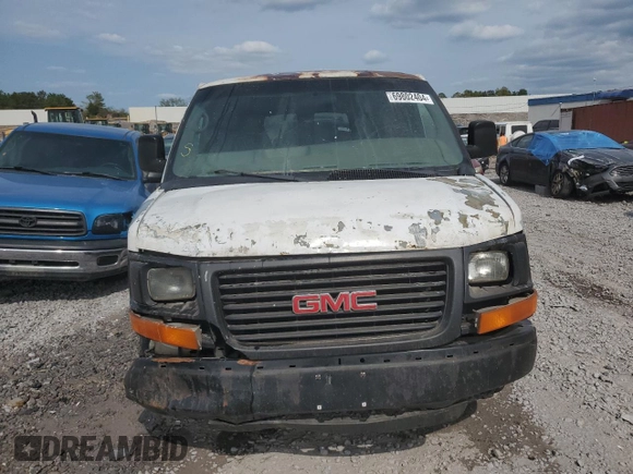 2005 GMC Savana Cargo Van with VIN 1GTFG15X651178241, listed as a Copart auction lot 69802404 with 244,854 mi miles and Salvage Title. Bid and sale history available at carsss.com. Image 5.