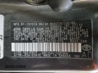 2012 Toyota Corolla L with VIN 2T1BU4EE9CC901774, listed as a Copart auction lot 45990555 with 96,437 mi miles and Salvage Title. Bid and sale history available at carsss.com. Image 14.
