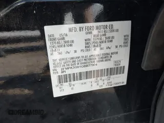 2016 Ford Edge SE with VIN 2FMPK3G91GBB77904, listed as a IAAI auction lot 42493227 with 122,160 mi miles and . Bid and sale history available at DreamBid. Image 9.