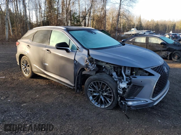 2021 Lexus RX with VIN 2T2YGMDA5MC058704, listed as a Copart auction lot 81347274 with 52,338 mi miles and Salvage Title. Bid and sale history available at carsss.com. Image 4.