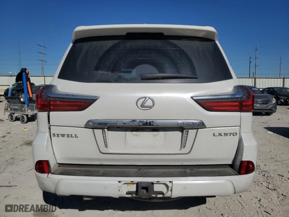 2018 Lexus LX with VIN JTJHY7AXXJ4281909, listed as a Copart auction lot 80891544 with NaN miles and Salvage Title. Bid and sale history available at carsss.com. Image 6.