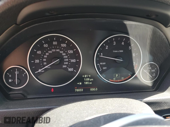2014 BMW 3 Series 328i Gran Turismo xDrive with VIN WBA3X5C56ED556307, listed as a Copart auction lot 63501095 with 76,033 mi miles and Salvage title. Bid and sale history available at DreamBid. Image 9.