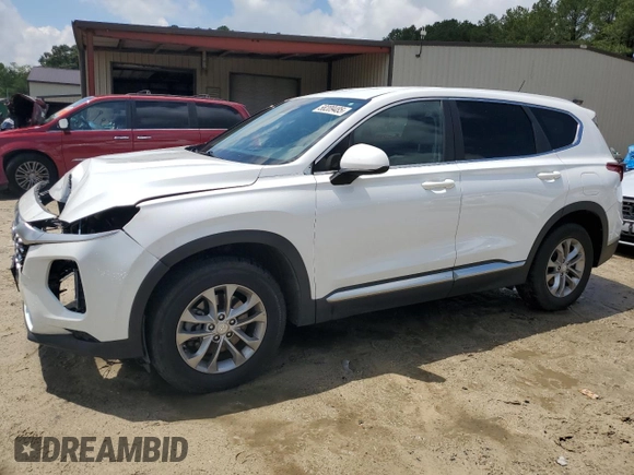 2019 Hyundai Santa Fe SE z VIN 5NMS23AD6KH094877, wystawiony jako Copart lot #58209485 z przebiegiem 77 142 mil mil oraz Szkoda całkowita • Salvage title. Historia ofert i sprzedaży dostępna na DreamBid. Obrazek 1.