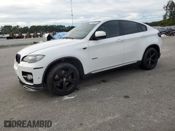 2011 BMW X6 50i with VIN 5UXFG8C51BLZ96811, listed as a Copart auction lot 75038764 with 0 mi miles and Salvage Title. Bid and sale history available at carsss.com. Image 1.