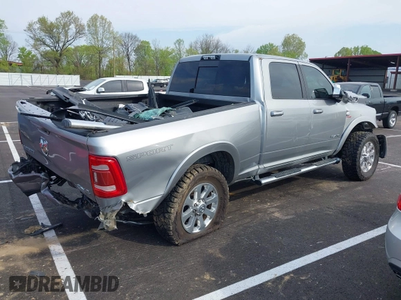 2021 Ram 2500 Laramie with VIN 3C6UR5FL5MG516837, listed as a IAAI auction lot 41989648 with Not provided miles and . Bid and sale history available at DreamBid. Image 4.