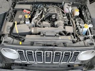 2024 Jeep Wrangler Sahara with VIN 1C4PJXEG0RW369476, listed as a Copart auction lot 49054345 with 816 mi miles and Salvage title. Bid and sale history available at DreamBid. Image 12.