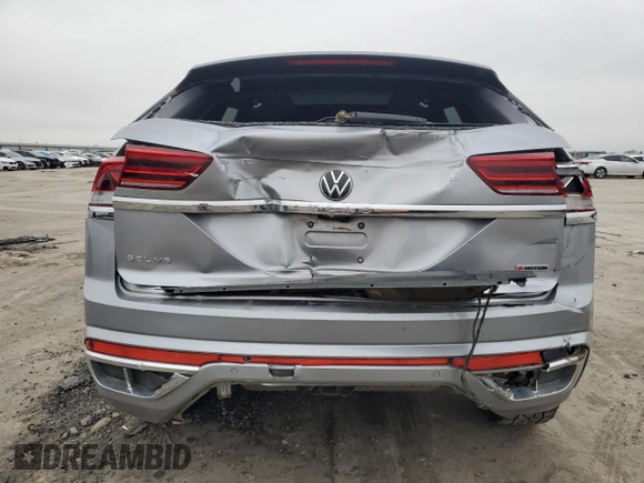 2022 Volkswagen Atlas SEL Premium R-Line with VIN 1V2FE2CA9NC213092, listed as a Copart auction lot 43430625 with 53,426 mi miles and Salvage title. Bid and sale history available at DreamBid. Image 6.