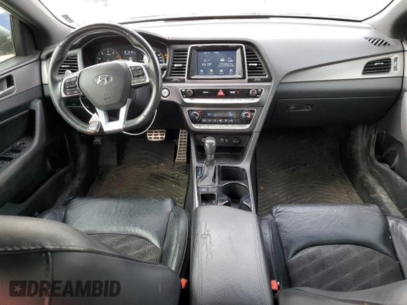 2018 Hyundai Sonata SEL with VIN 5NPE34AF8JH727138, listed as a Copart auction lot 48195065 with 136,278 mi miles and Salvage Title. Bid and sale history available at DreamBid. Image 8.