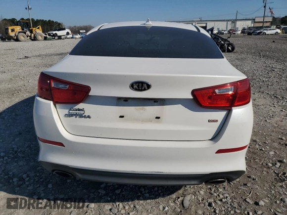 2015 Kia Optima LX with VIN KNAGM4A77F5540430, listed as a Copart auction lot 48704455 with 224,491 mi miles and Salvage Title. Bid and sale history available at carsss.com. Image 6.