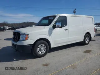 2019 Nissan NV SV with VIN 1N6AF0KY1KN804039, listed as a Copart auction lot 46858085 with 105,479 mi miles and Salvage Title. Bid and sale history available at carsss.com. Image 1.