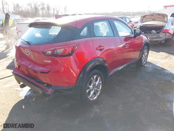 2016 Mazda CX-3 Touring with VIN JM1DKBC75G0126946, listed as a IAAI auction lot 41431150 with 71,116 mi miles. Bid and sale history available at carsss.com. Image 4.