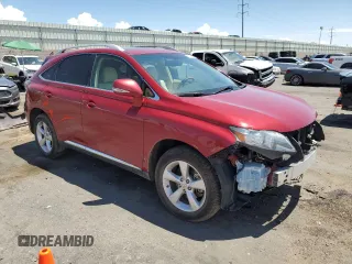 2010 Lexus RX 350 with VIN 2T2BK1BA6AC063864, listed as a Copart auction lot 63141325 with 104,698 mi miles and Salvage title. Bid and sale history available at DreamBid. Image 4.