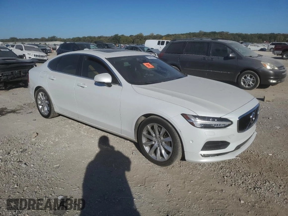 2017 Volvo S90 Momentum with VIN YV1A22MK5H1005636, listed as a Copart auction lot 75541594 with 100,405 mi miles and Salvage Title. Bid and sale history available at DreamBid. Image 4.