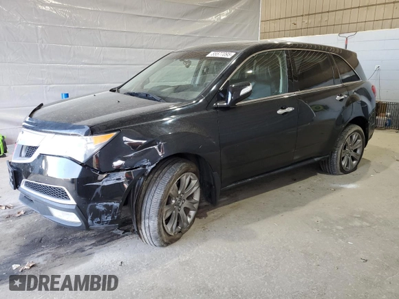2012 Acura MDX Advance with VIN 2HNYD2H63CH515080, listed as a Copart auction lot 55577095 with 84,798 mi miles and Salvage title. Bid and sale history available at DreamBid. Image 1.