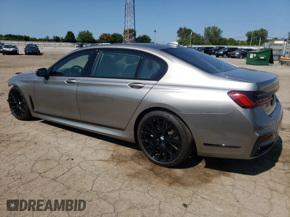 2020 BMW 7 Series 740i xDrive z VIN WBA7T4C03LGF97150, wystawiony jako Copart lot #65481534 z przebiegiem 49 705 mil mil oraz Szkoda całkowita • Salvage title. Historia ofert i sprzedaży dostępna na DreamBid. Obrazek 2.