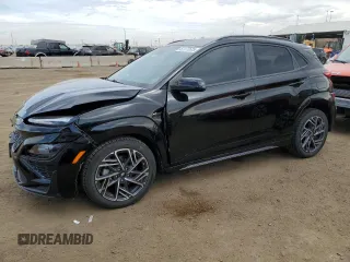 2022 Hyundai Kona N Line z VIN KM8K3CA30NU868957, wystawiony jako Copart lot #51177525 z przebiegiem 21 911 mil mil oraz Szkoda całkowita • Salvage title. Historia ofert i sprzedaży dostępna na DreamBid. Obrazek 1.