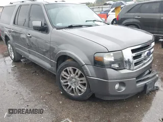 2013 Ford Expedition Max Limited with VIN 1FMJK1K5XDEF63820, listed as a IAAI auction lot 41868664 with 158,761 mi miles and . Bid and sale history available at DreamBid. Image 1.
