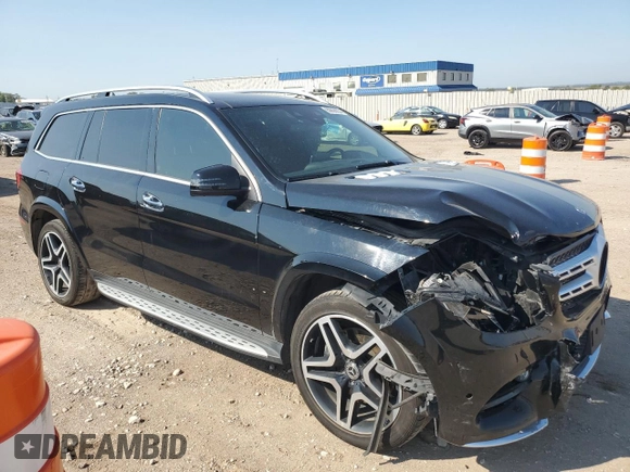 2017 Mercedes-Benz GLS 550 with VIN 4JGDF7DE1HA977583, listed as a Copart auction lot 69698854 with 35,832 mi miles and Salvage Title. Bid and sale history available at DreamBid. Image 4.