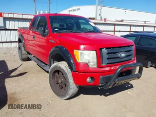 2009 Ford F-150 STX with VIN 1FTRX14839KC07962, listed as a IAAI auction lot 41676808 with 224,171 mi miles. Bid and sale history available at carsss.com. Image 1.