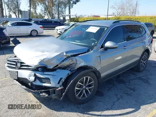 2021 Volkswagen Tiguan S with VIN 3VV1B7AX6MM131036, listed as a IAAI auction lot 41742604 with 55,155 mi miles and . Bid and sale history available at DreamBid. Image 18.