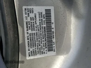 2006 Honda Odyssey EX with VIN 5FNRL38426B458088, listed as a Copart auction lot 51551375 with 0 mi miles and Non Repairable. Bid and sale history available at carsss.com. Image 15.