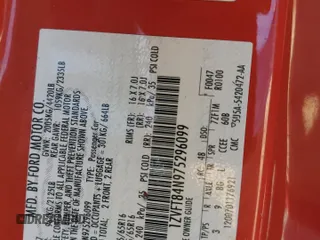 2007 Ford Mustang Deluxe z VIN 1ZVFT84N975296099, wystawiony jako Copart lot #58169845 z przebiegiem 108 251 mil mil oraz Szkoda całkowita • Salvage title. Historia ofert i sprzedaży dostępna na DreamBid. Obrazek 12.