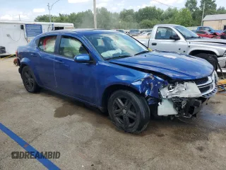 2012 Dodge Avenger SXT with VIN 1C3CDZCB5CN177710, listed as a Copart auction lot 60703945 with 184,031 mi miles and Salvage title. Bid and sale history available at DreamBid. Image 4.