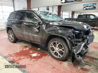 2020 Jeep Grand Cherokee Overland with VIN 1C4RJFCG0LC136132, listed as a Copart auction lot 45793435 with 66,491 mi miles and Salvage Title. Bid and sale history available at DreamBid. Image 4.