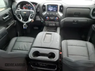 2021 Chevrolet Silverado 1500 LTZ with VIN 3GCUYGED3MG438768, listed as a Copart auction lot 41917335 with 52,634 mi miles and Salvage Title. Bid and sale history available at DreamBid. Image 8.
