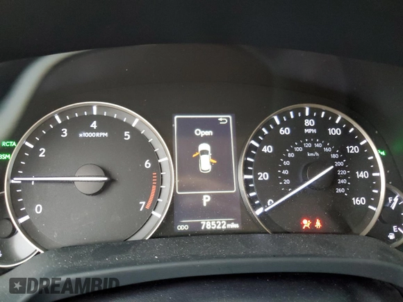 2016 Lexus RX 350 with VIN JTJBZMCA4G2009466, listed as a Copart auction lot 51302225 with 78,522 mi miles and Salvage Title. Bid and sale history available at DreamBid. Image 9.
