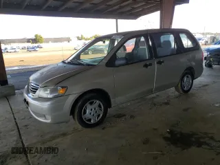 2000 Mazda MPV DX with VIN JM3LW28G8Y0142883, listed as a Copart auction lot 82633154 with 161,196 mi miles and Salvage Title. Bid and sale history available at carsss.com. Image 1.