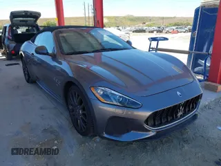 2019 Maserati GranTurismo Convertible Sport with VIN ZAM45VMA3K0318440, listed as a IAAI auction lot 41843305 with 14,296 mi miles. Bid and sale history available at carsss.com. Image 1.