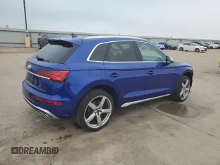 2022 Audi SQ5 Premium Plus with VIN WA1B4AFY3N2045083, listed as a Copart auction lot 74147484 with 11,033 mi miles and Salvage Title. Bid and sale history available at carsss.com. Image 3.