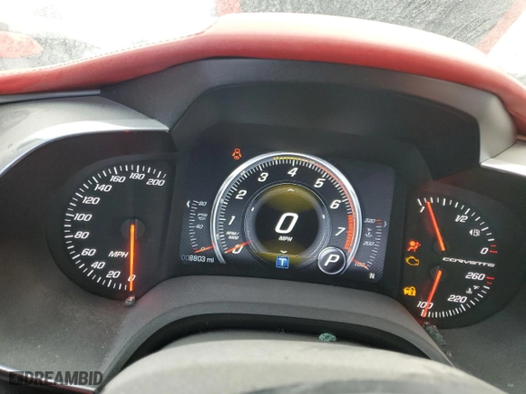 2014 Chevrolet Corvette Stingray Z51 3LT with VIN 1G1YM3D76E5133848, listed as a Copart auction lot 83348284 with 8,803 mi miles and Salvage Title. Bid and sale history available at carsss.com. Image 9.