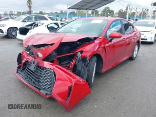 2025 Toyota Camry LE with VIN 4T1DAACK1SU048163, listed as a IAAI auction lot 41792637 with Not Provided miles and . Bid and sale history available at DreamBid. Image 2.